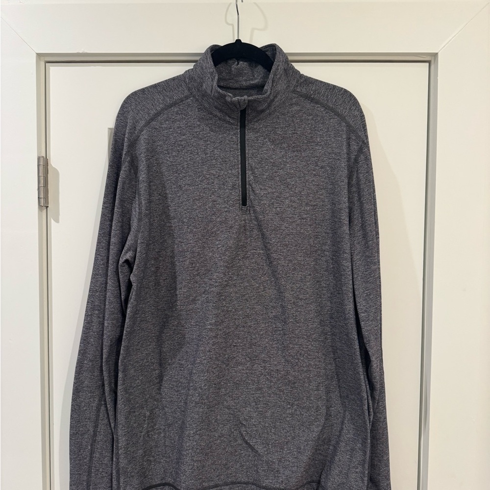 lululemon athletica Men's Gray Quarter-Zip Pullover